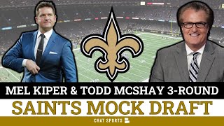 LATEST Todd McShay & Mel Kiper Mock Draft: 3 Round Saints Mock Draft | New Orleans Saints Rumors