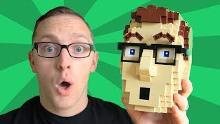 My head made of LEGO! Life-size LEGO head by @Paganomation