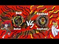 OVERDRIVE! Dangerous Belial VS Greatest Raphael! BELL VS RASHAD! Beyblade Burst DB