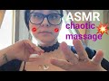 ASMR| Chaotic and unpredictable massage+skin examination 💆‍♀️