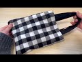 裏地付きバッグが超簡単に作れる！初心者さんにおすすめです🔰how to make a simple bag.