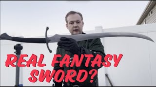 Can Fantasy Swords Work In Real Life? - XL Elvish Saber by Lonely Wolf Forge