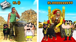 GTA 5 : SHINCHAN and FRANKLIN become BILLIONAIRE IN 24 HOURS | THUGBOI MAX