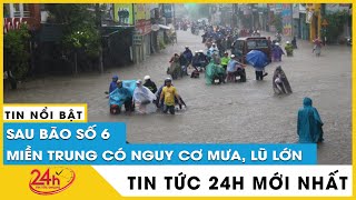 Tin bão khẩn cấp mới nhất sáng 19/10 Bão số 6 giảm cấp, đổ bộ đất liền từ Thanh Hóa Quảng Bình.TV24h