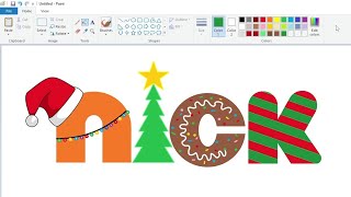How To Draw The Disney Junior Christmas Logo Using Ms Paint How To Draw On Your Computer How To Draw The Disney Junior Christmas Logo Using Ms Paint How To Draw On Your Computer