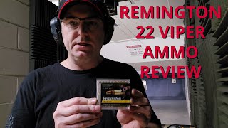 Remington 22 Viper Ammo Review, 22lr, 36 grain, 1410fps, Plated Truncated Cone Solid, BC .103