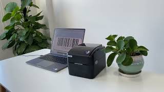 vretti 4 inch thermal label printer black 420B