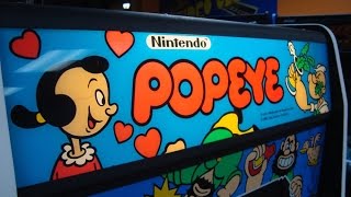 Classic 1982 Nintendo Popeye Arcade Game !  Gameplay, Artwork, Design video!