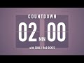 2 Minutes Countdown Timer Flip clock🎵 / +SOUL R&B Beats 🎧 + Bells 🔔