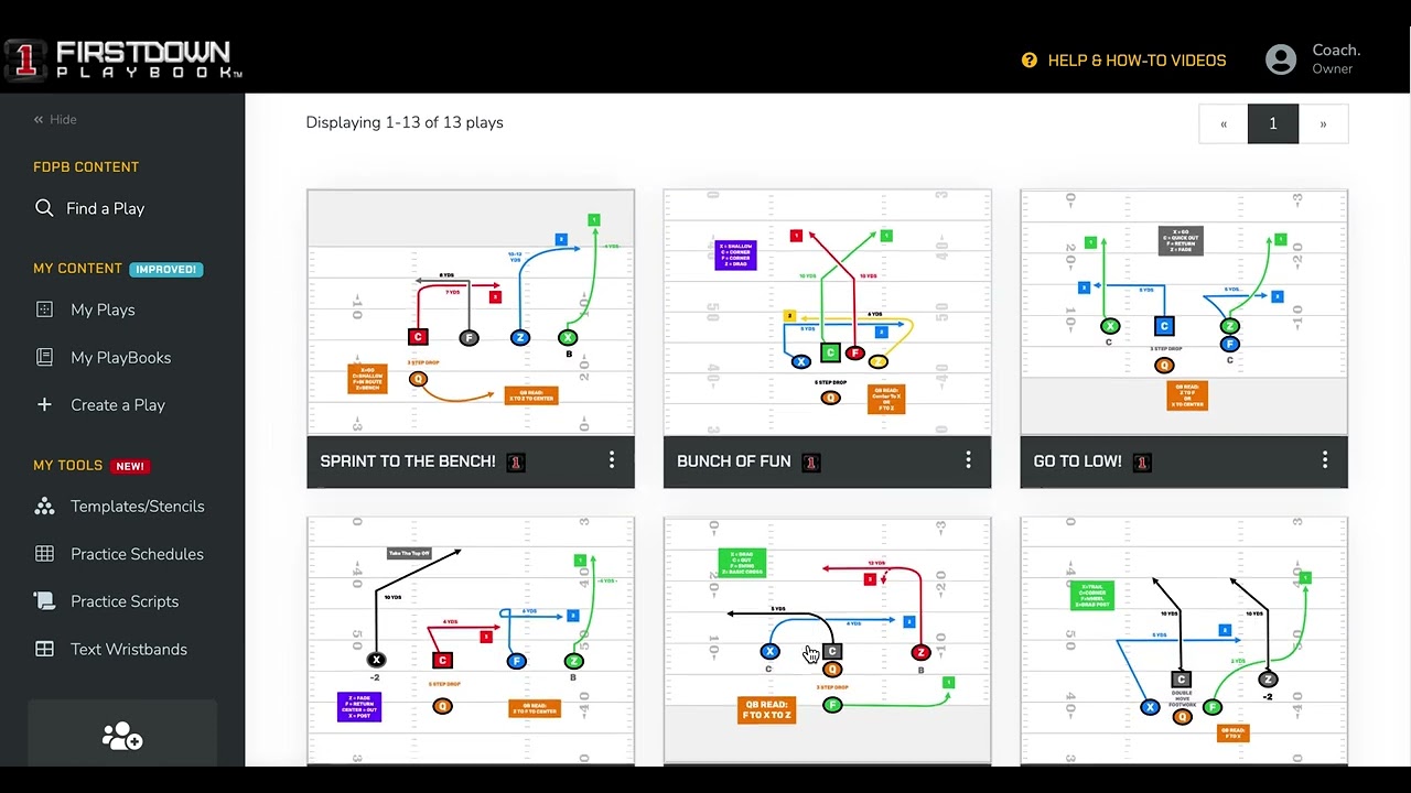 More New Nfl Flag Plays On Firstdown Playbook Youtube