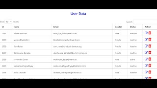 How to get API data using Python | Flask Rest API with Jinja & set in datatable