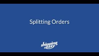 Splitting Orders