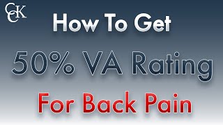 50% VA Rating For Back Pain Conditions