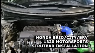 Honda City Brio Mobilio BRV 1320 Motorsports Strutbar Install