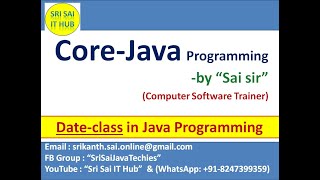 Date class in Java Programming #286|| java.util package || Date & Time in Java Programming || Date