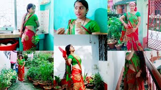 Saree Vlog - 2🦋 | Full Day Saree Vlog Morning To Night | Indian House Wife | @IndianVloggerPuja