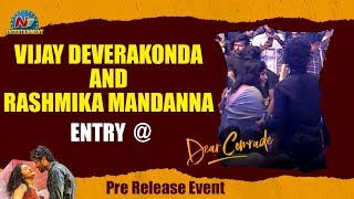 Vijay Deverakonda And Rashmika Mandanna Entry @ Dear Comrade Pre Release Event | NTV Ent