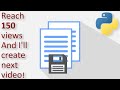 Writing to Excel File | Python | #2