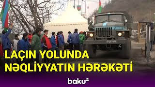 Laçın-Xankəndi yolunda nəqliyyatın hərəkəti - BAKU TV (28.03.2023)