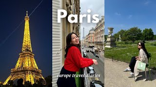 Paris vlog 🇫🇷 Bonjour! 2-day itinerary: Eiffel tower, louvre, tuileries garden, parisian cafes