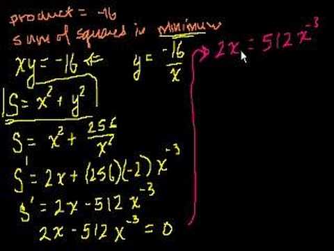 Optimization With Calculus 1 - YouTube