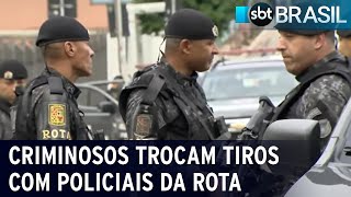 Criminosos trocam tiros com policiais da ROTA | SBT Brasil (12/01/23)