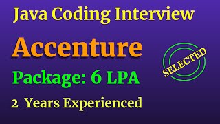 Accenture Java Coding Interview Question Answers