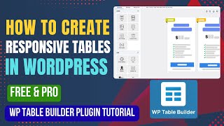 How To Create Responsive Table In WordPress Using WP Table Builder
