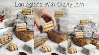 Lamingtons With Jam Recipe l Mekani Čupavci Sa Džemom