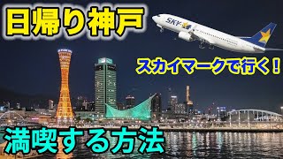 【スカイマーク】日帰り神戸旅行で、極限まで満喫する方法。羽田ー神戸は期間限定増便！