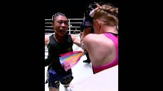 RELENTLESS Pressure 💥👊 Yu Yau Pui throws down with Supergirl at ONE Fight Night 41!