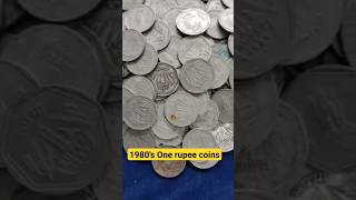 1980's One Rupee coins #coincollection #coins