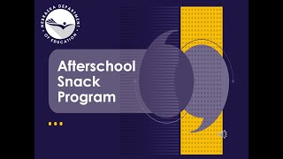 Afterschool Snack Program Training