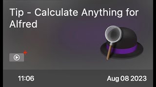 Tip - Calculate Anything for Alfred - Preview