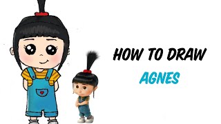 How to draw Agnes | Despicable me | Draw a Movie Character | Draw with Jasmine
