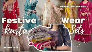 Festive Wear Kurta Sets from Myntra | Try On Haul