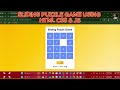 Build a Sliding Puzzle Game with HTML, CSS & JavaScript | Step-by-Step Tutorial | Farhan Code Corner