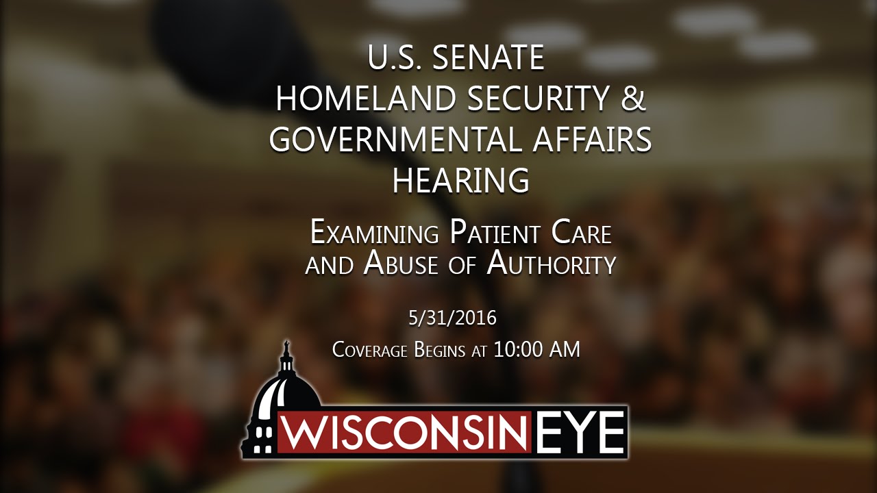 U.S. Senate Homeland Security And Governmental Affairs Committee - YouTube