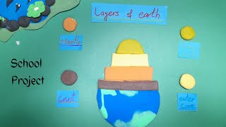 Earth layer tutorial making for School project || Clay Art Creations
