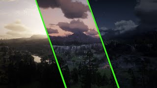 Red Dead Redemption 2 Time Lapse - 2 Days in 2 Minutes - Day / Night Cycle #1 - Ultra Settings 2K