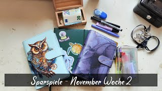 Sparspiele November - Woche 2 / #Umschlagmethode #sparspiele #budgeting