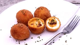 Pohovana punjena jaja - Stuffed Eggs Recipe