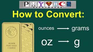 Easy How To Convert Ounces To Grams Ounce To Gram Conversion Oz G