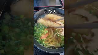 うどん・そば  勝梅園(東広島市黒瀬)「天ぷらうどん＆むすび」＃shorts#うどん ＃天ぷらうどん＃広島県東広島市