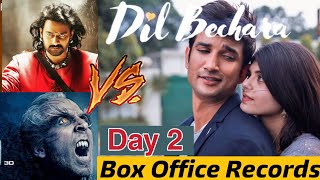 Dil Bechara Second Day Box Office collection Breaks Record, Baahubali and Robot 2.0 Comparison