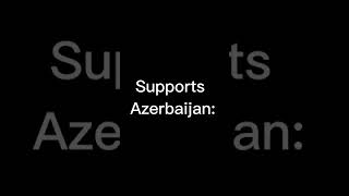 Countries that support Azerbaijan😎 vs armenia Azərbaycan vs ermənistan