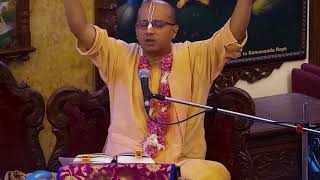 Vraj Bihari Prabhu Lecture on Satisfaction And Gratitude Are Keys To Spiritual   Bliss