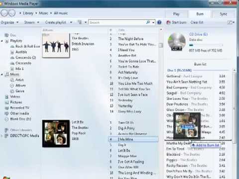 How to burn a CD under Windows 7 How to burn a CD under Windows 7