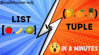 Python Lists vs Tuples: Key Differences & Must-Know Methods! 🚀 | Python Tutorial for Beginners