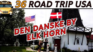 Del 36 | Vi besøger Elk Horn, den danske by i Iowa - rugbrød, vindmøller og lakridser 🚍 | USA2020